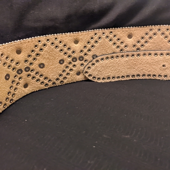 Rhinestone Hip Belt beautiful bling thick waist belt hide chunky sparkly studs - Picture 5 of 16